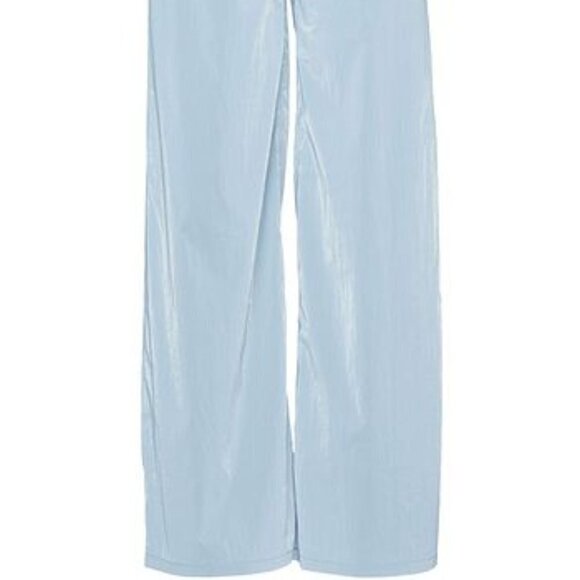 REMAIN Birger Christensen Ariane BNWOT Women Blue Wide Leg Pants New - Picture 13 of 13